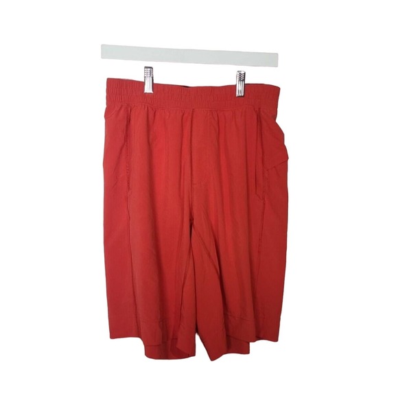 Lululemon Pace Breaker Linerless Short 11" Red Mens Size Medium Athleisure - Picture 1 of 5
